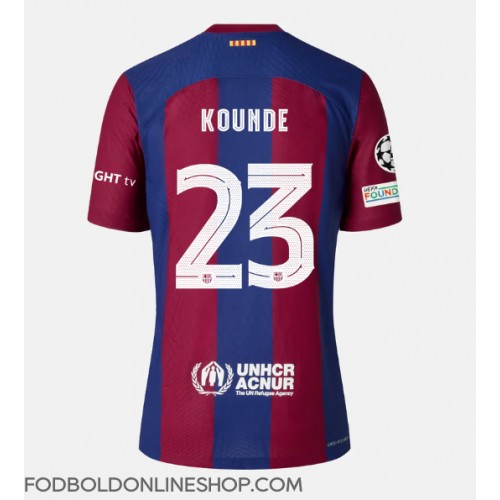 Barcelona Jules Kounde #23 Hjemmebanetrøje 2023-24 Kortærmet